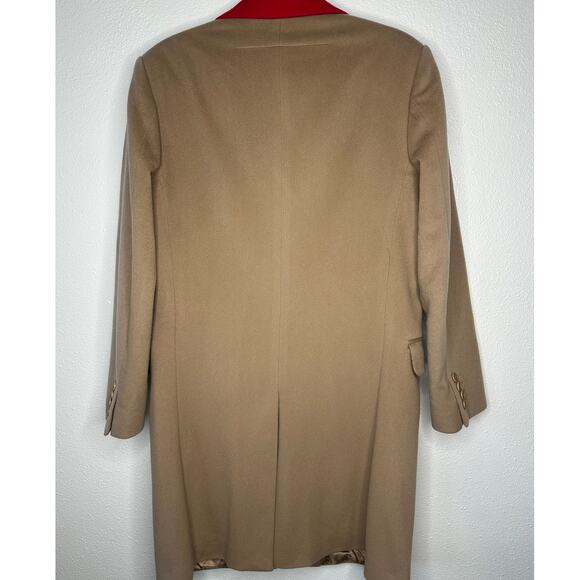Givenchy Camel Tan Wool & Cashmere Blend Color Block Overcoat 48 / XXL - Picture 6 of 15